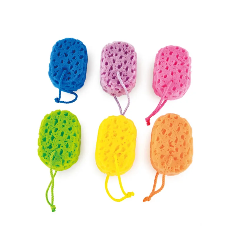 Promotional Ecofriendly Feature Oval Shape Wash Sponge Soft Bath