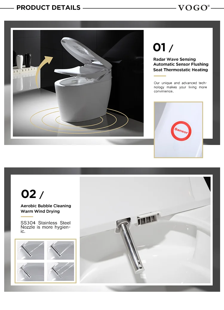 Inexpensive Vogo Smart Toilets With Remote Control Buy Smart Toilets With Remote Control,Smart