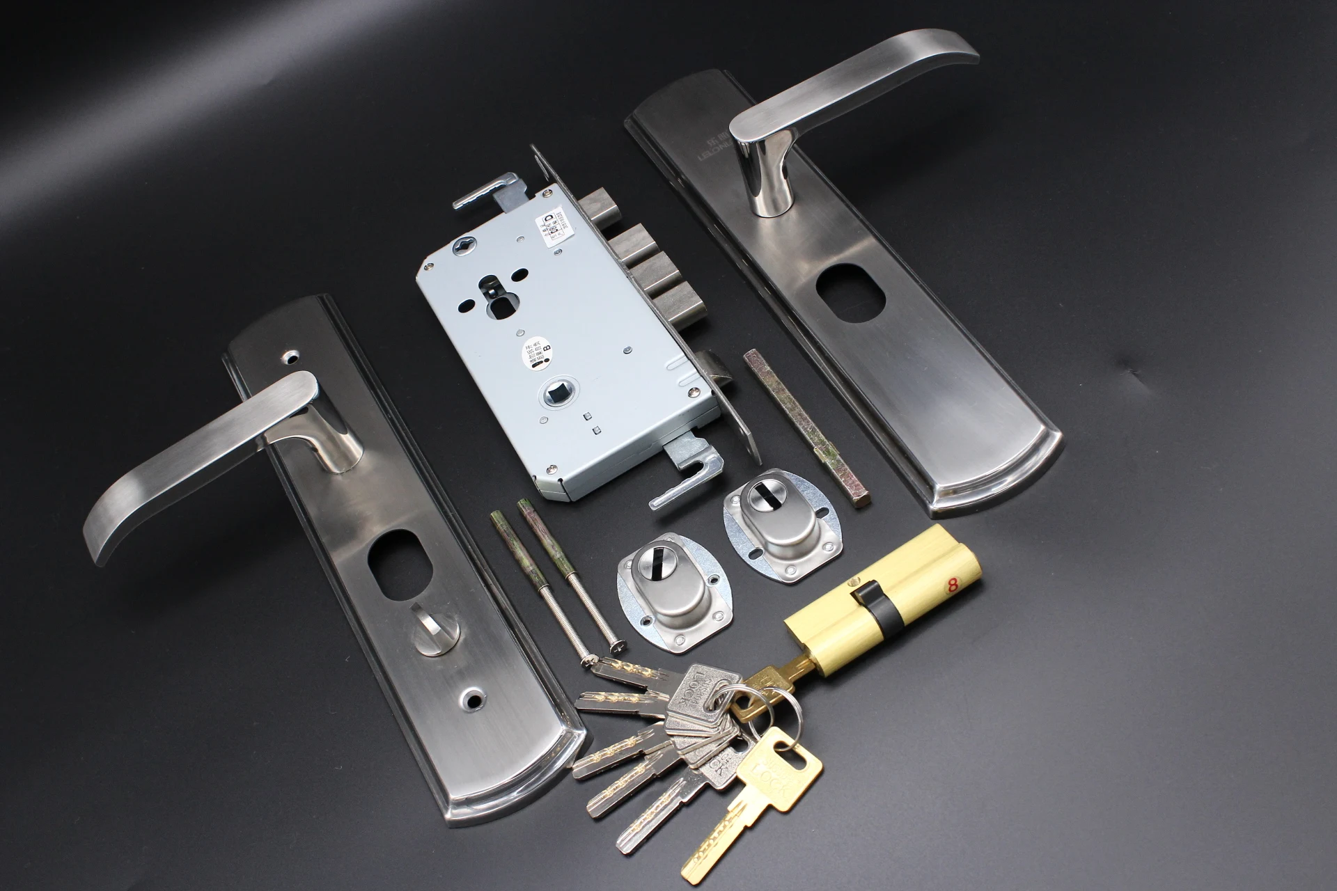 Stainless Steel 304 Security Entrance Door Lock Set With 68 Lock Cylinder Bolt Buy Entrance