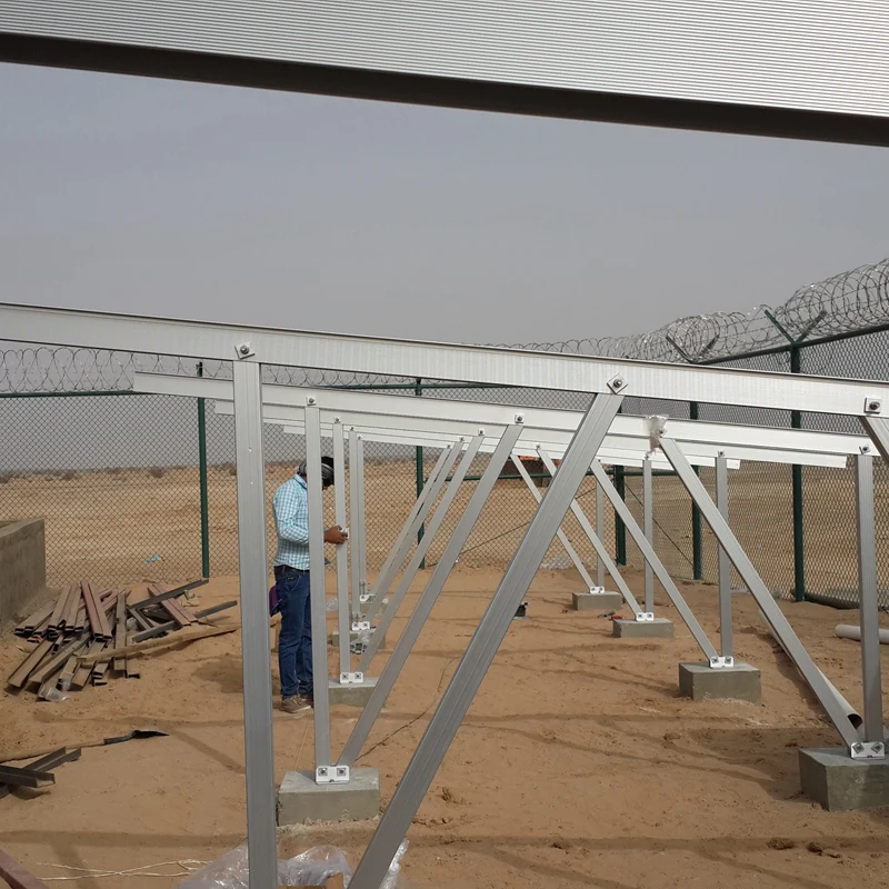 Galvanized Steel Mounting PV Module Structure with Ground Screw Solar ...