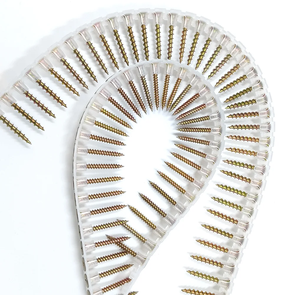 Collated Screw With Plastic Tape Auto Feed Deck Screw For Drywall Screw