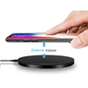 Portable mini round usb charger dock smart & fast in car wireless charger