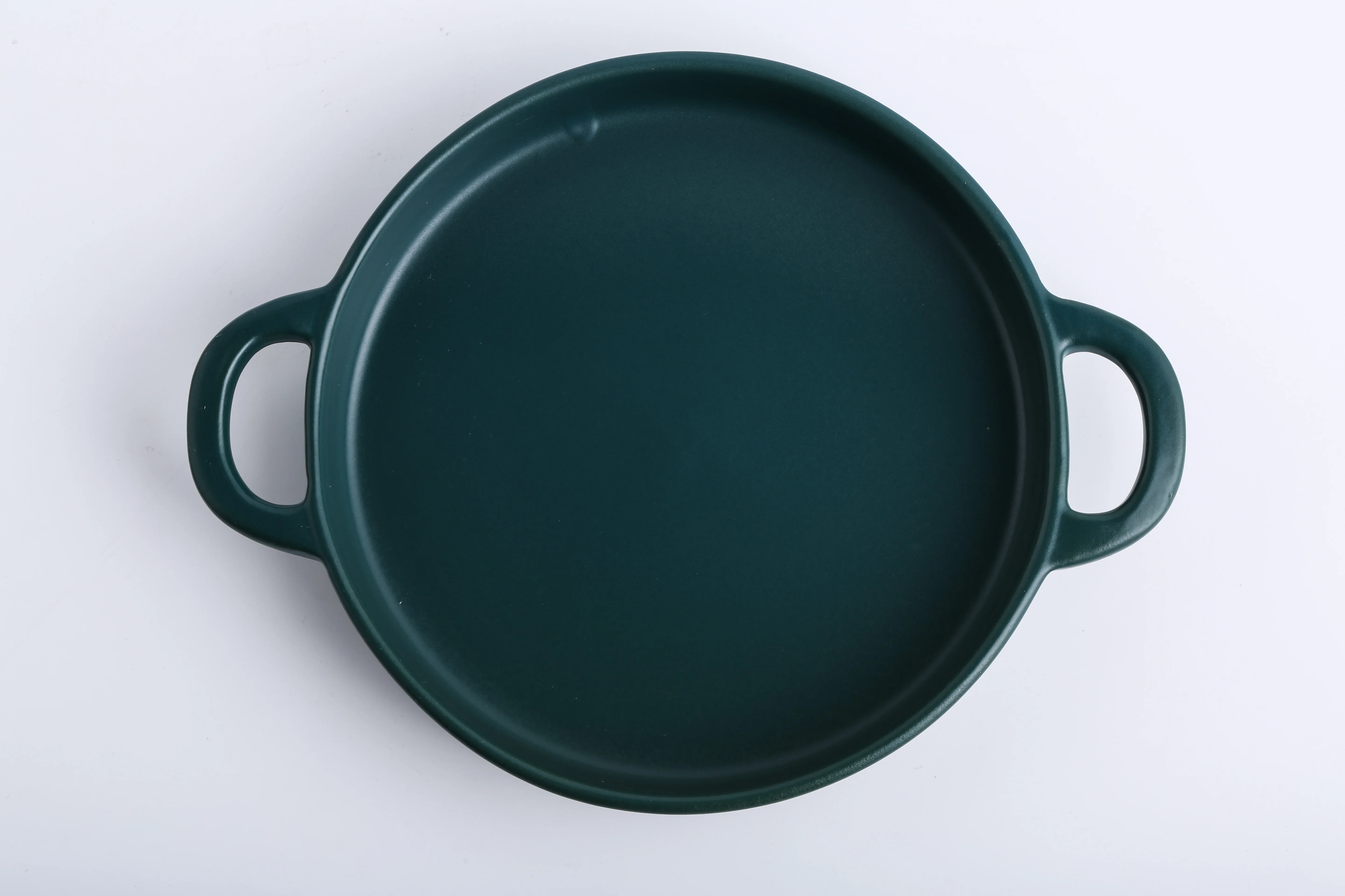 Ceramic Frying Cooking Pan Porcelain Roasting Pan With Handle For