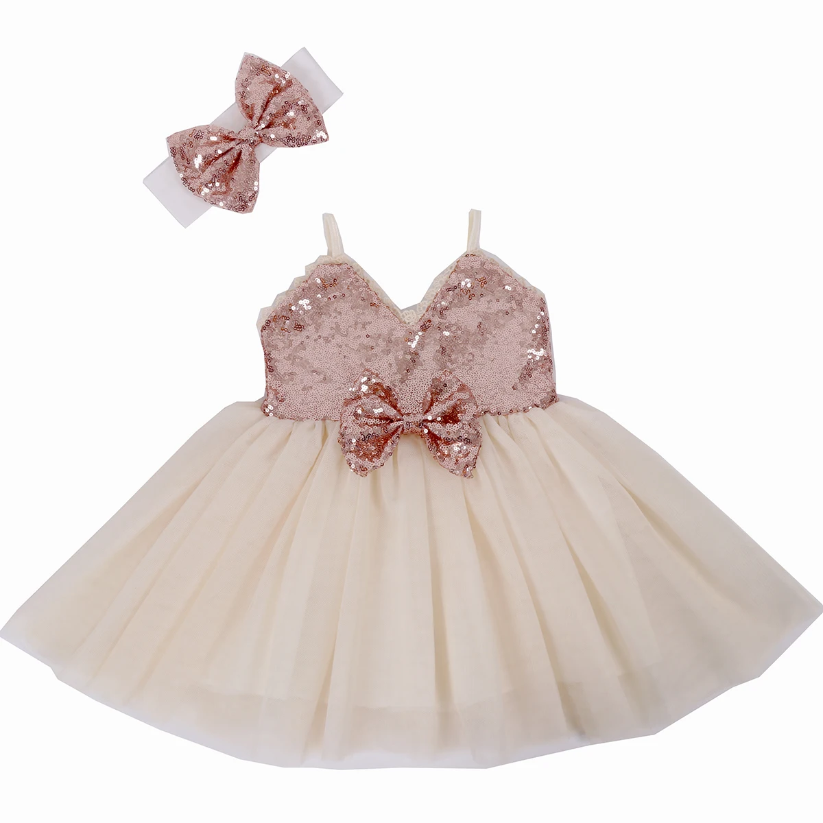 Baby Girls Halter Sequin Tutu Dress Summer 2t Toddlers Girl Princess Wedding Dress Sweet Girls