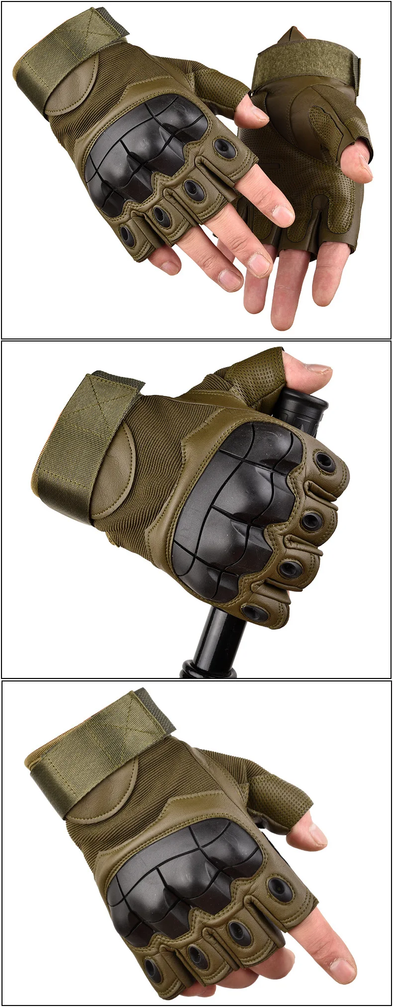 Wholesale outdoor motorcycle gloves cycling waist trainer gym half finger tactical gloves