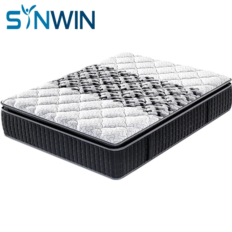 3 zones pocket spring memory foam mattress 5 star hotel wholesale pillow top mattress