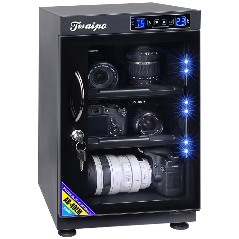 
40L electronic drying machine for dslr camera lens dry age cabinet 