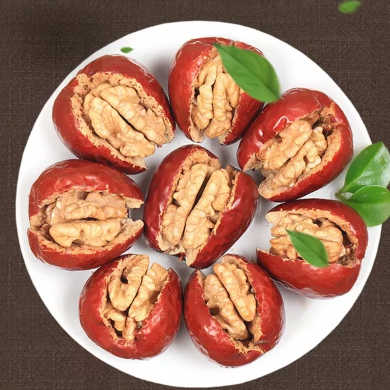 Wholesale Chinese Snacks Dry Dates Red Jujube With Walnuts Healthy Snacks Buy Red Jujube