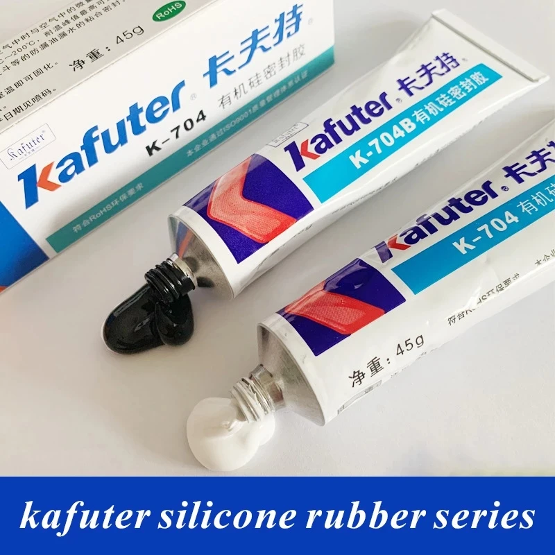 Kafuter 704 Silicone Rubber Rtv Waterproof Insulation High Temperature Resistant Electronic