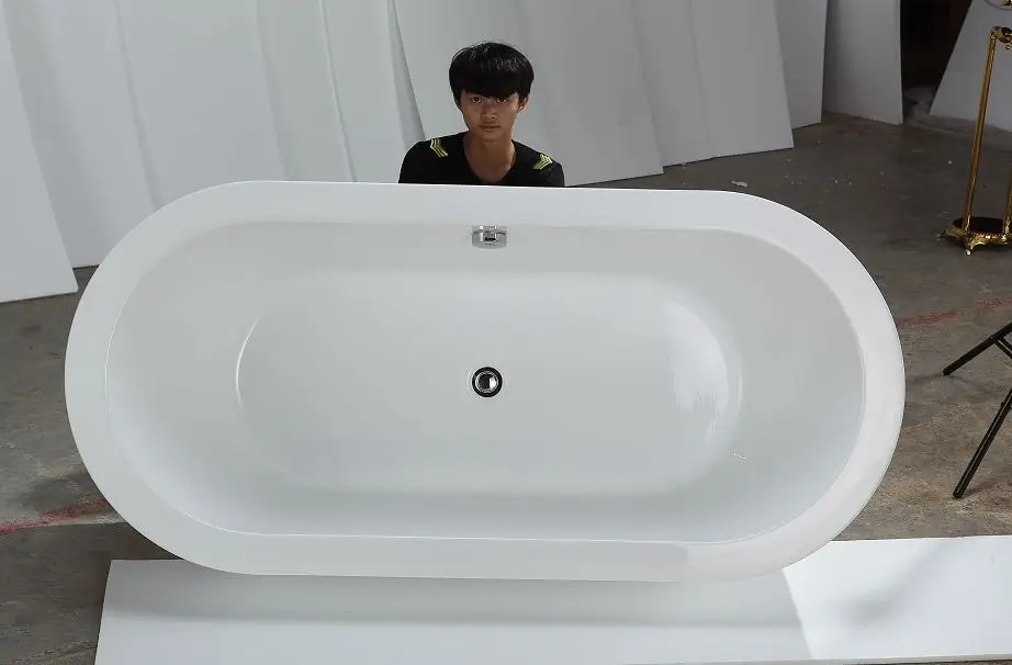 YJ1019 1300-1800mm Modern style Choice Color Cast Acrylic bath bathtubs for hotel