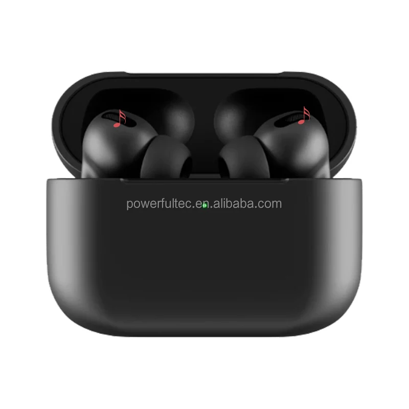 Gps Rename Mini 1:1 TWS Pro 3 Bluetooth Headphone Noise Cancelling Earbud Wireless Charging Earphone For Apple Airpods Pro Black - ANKUX.COM