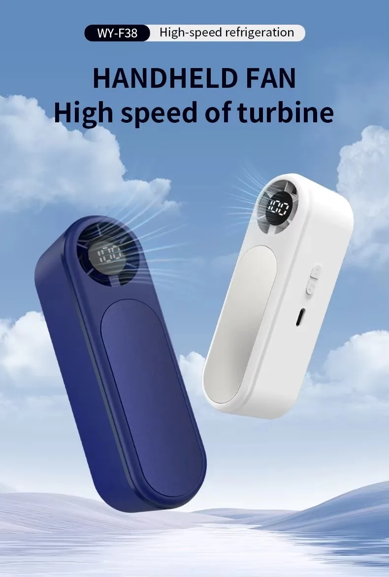 Rechargeable Handheld Fan, USB, Portable, 3-Speed - detail 2