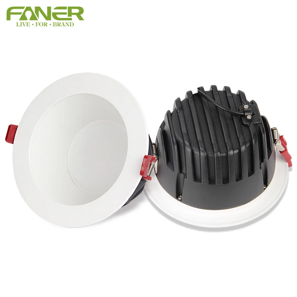 
30w 40w white downlight led 8 inch recess led cob downlight led shop downlight cutout 225mm 