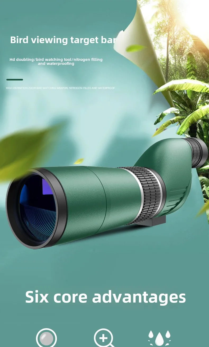 High-Power 20-60x60 Monocular Birdwatching Telescope High-Definition Low-Light Night Vision Outdoor Target Viewing Manufacturer