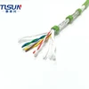 PUR sheath flexible flame retardant 3 pairs 0.25mm2 twisted pair shielded control cable