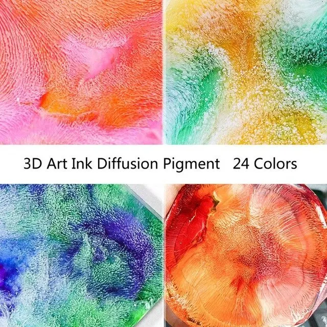 20 Colors Alcohol Ink Diffusion UV Resin Pigment Kit Liquid DIY Colorant  Dye Art
