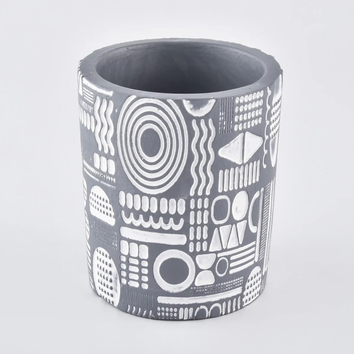 unique cement candle vessels wholesale