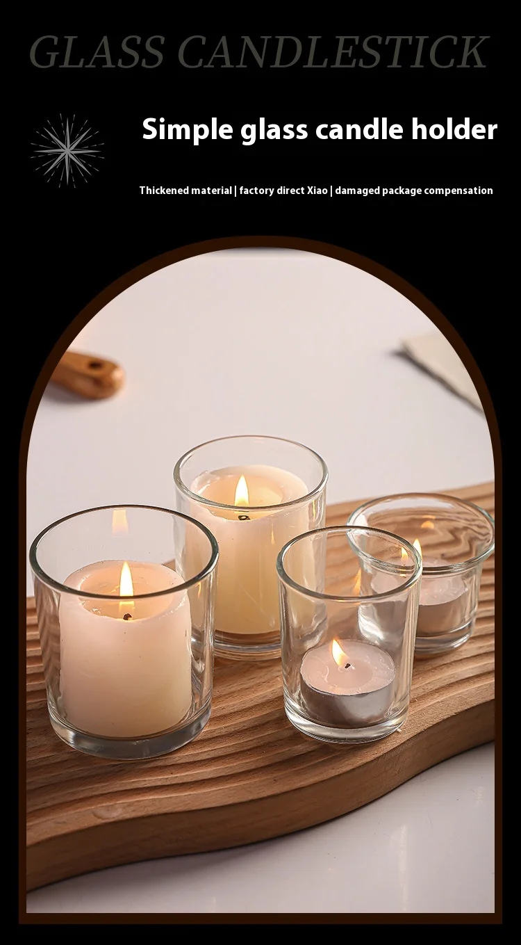 product wholesale glass candle jar supplier 200ml capacity empty candlestick holder embossed lid for home decoration for valentines day-0