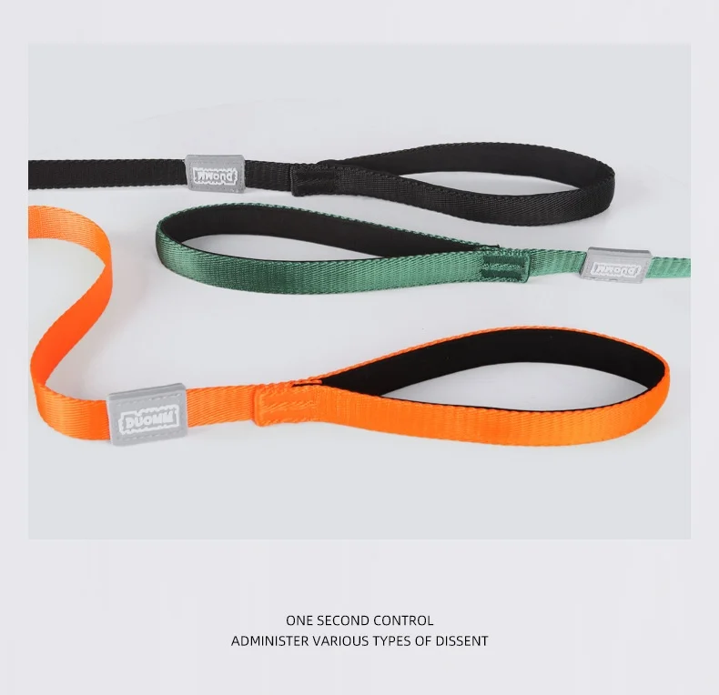 All-In-One Luxury Anti-Breakaway Padded Nylon Pet Traction Rope Solid Resistant Pull-Resistant Explosion-Proof Dog Leash