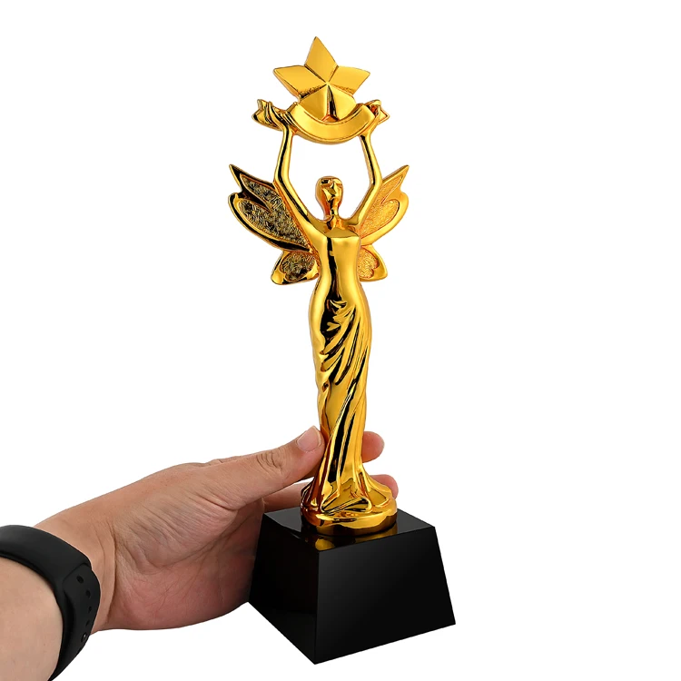 product jy best selling crystal crafts customized metal trophy sports gold award trophy with gift box-6