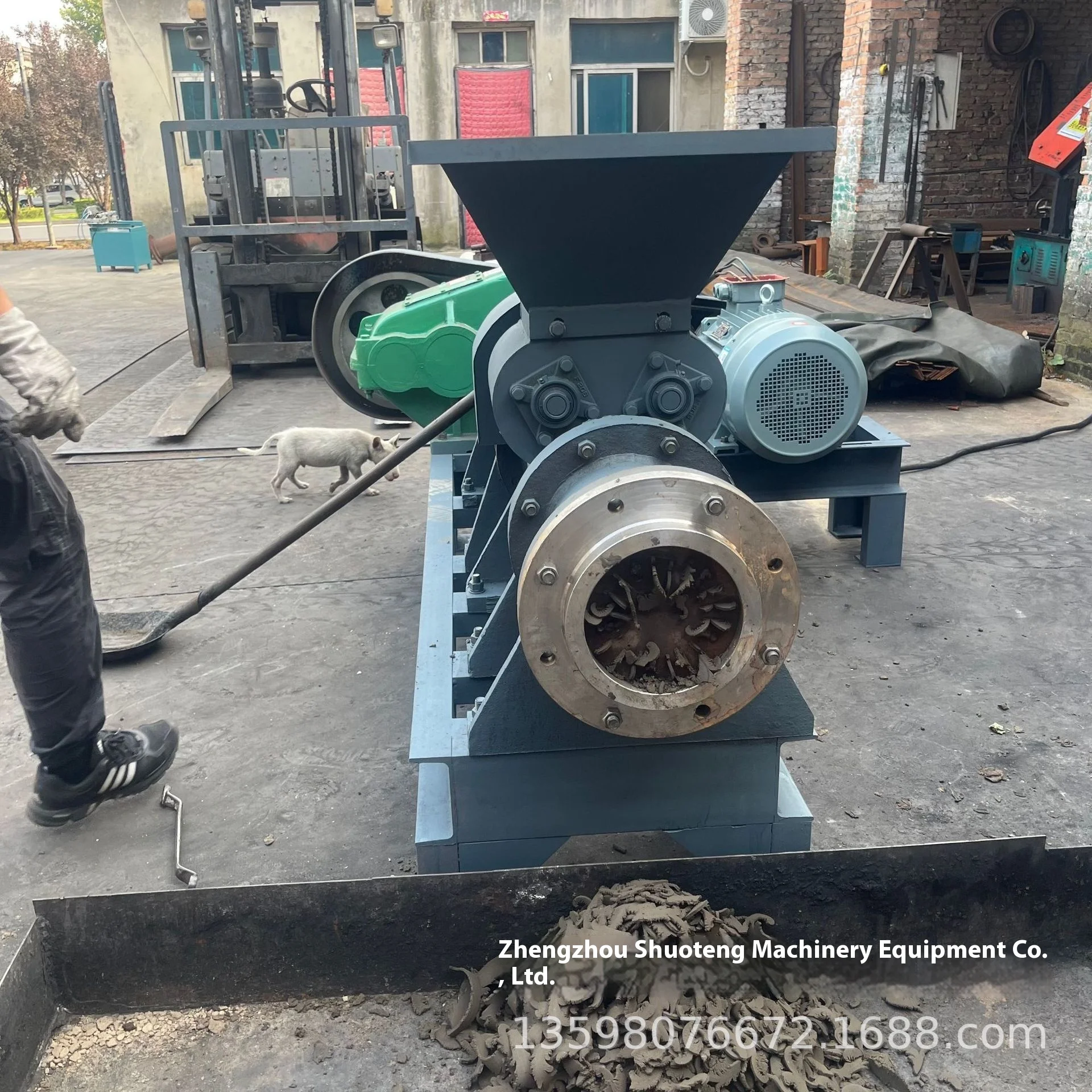 Nova Máquina De Barra De Pó De Carvão Vegetal Shell De Coco Carvão De Aço Azul Formando Fazenda Biomassa Briquete De Pó De Carvão Máquina De Escória