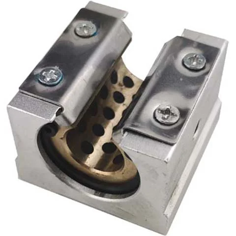 product hengdong graphite copper sleeve slider open type linear guide bearing sbr16uu sbr20uu dustproof high temperature resistant-12