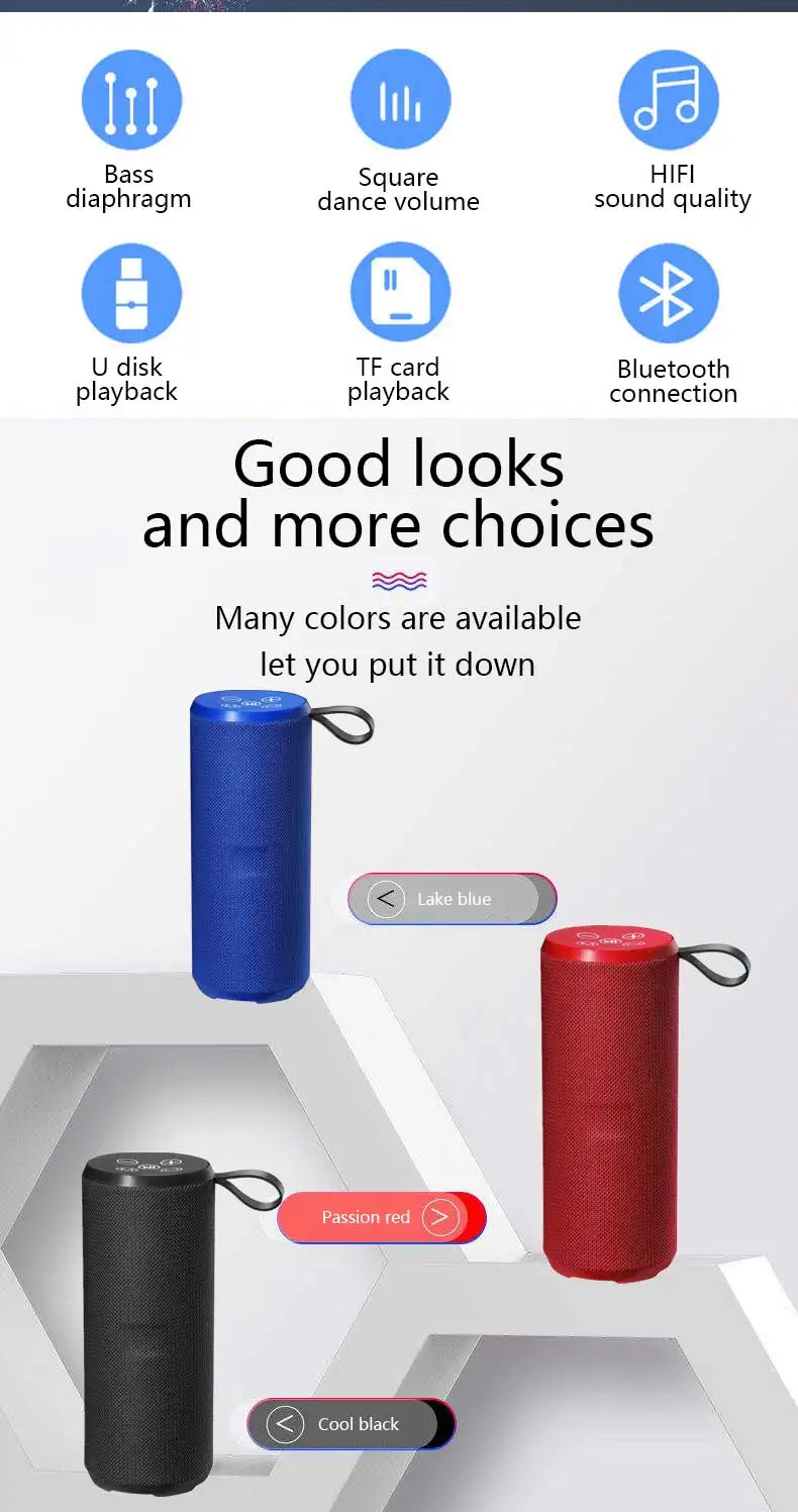 Portable Blue Tooth Speaker Box Hifi For Mobile Phone/Computer Wireless Waterproof 2020 Amazon Top Seller Mini Outdoor Speaker - ANKUX.COM