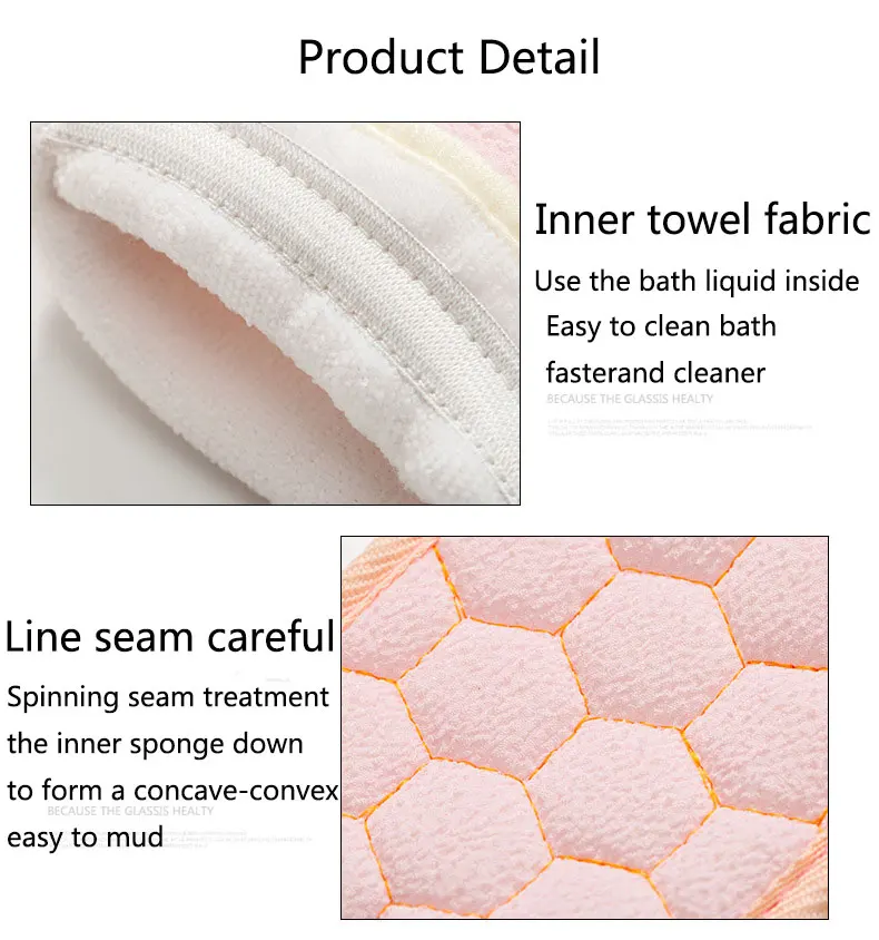 3pcs/set Body Cleaning Washcloth Soft Brush Home Hotel Bathroom Shower ...