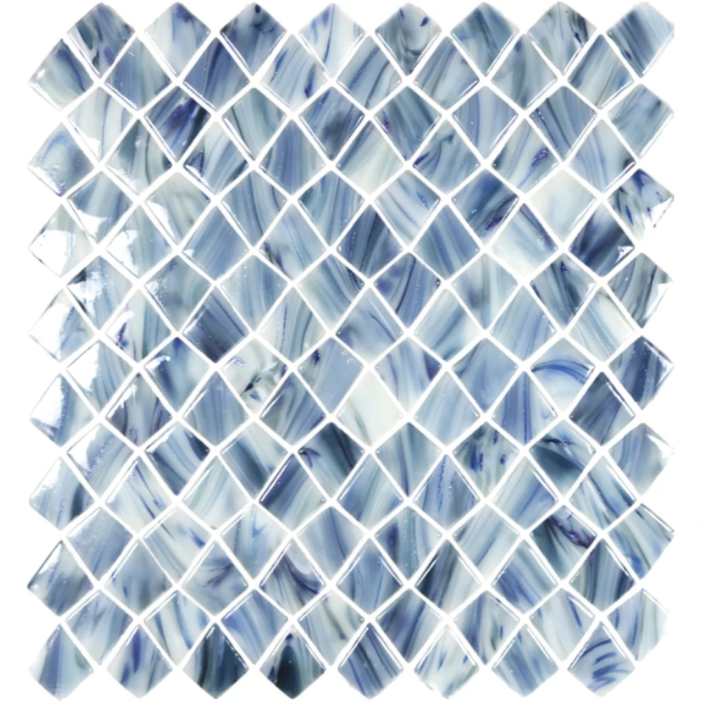 china cheap rhomboid textured backsplash mosaic glass tile series lowes