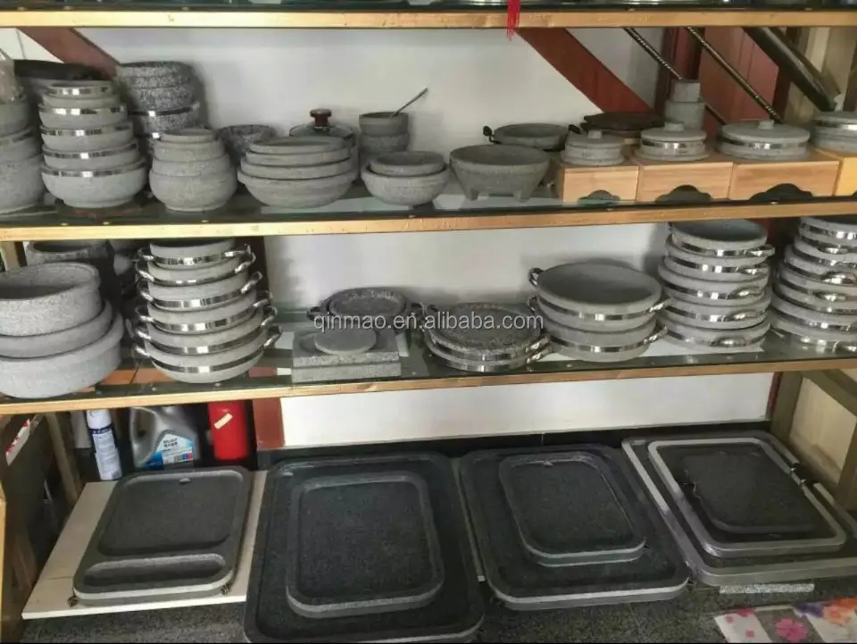 Restaurant Serving Cooking Steak Stone Lava Rock Granite Sizzling Hot