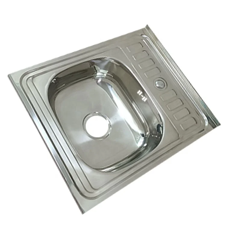 Factory Direct rectangular light single slot 201 stainless steel sink used in kitchen hotel apartment office building