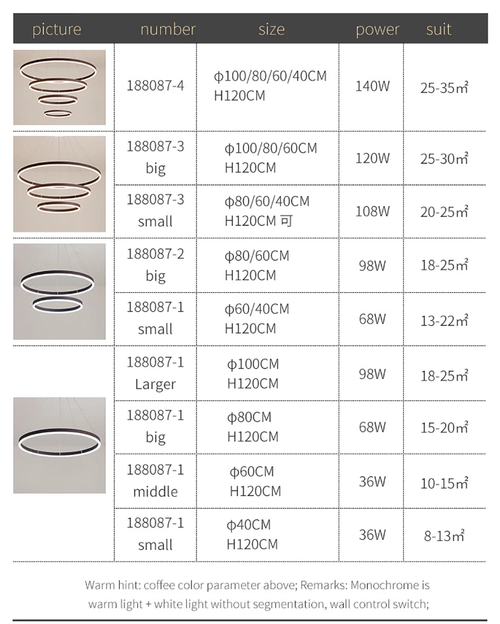 Hotel Lobby Residential Fashion design LED Chandelier Circular Pendant Light