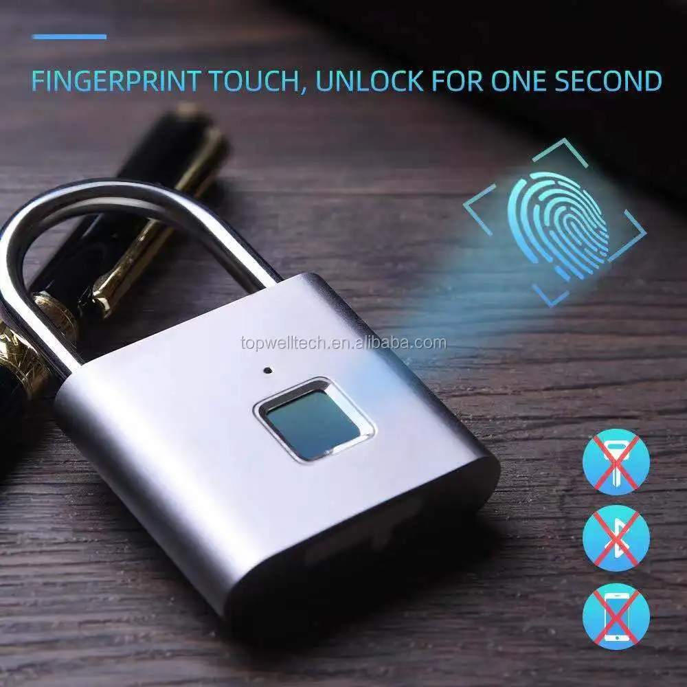 Shopify Keyless Fingerprint Lock Ip65 Waterproof Anti Theft Security