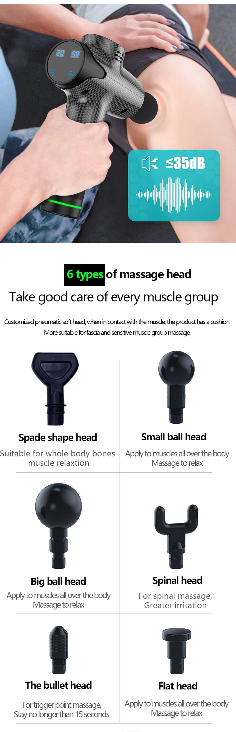 Massage Gun Charging Dock Design Portable Deep Tissue Facial Muscle