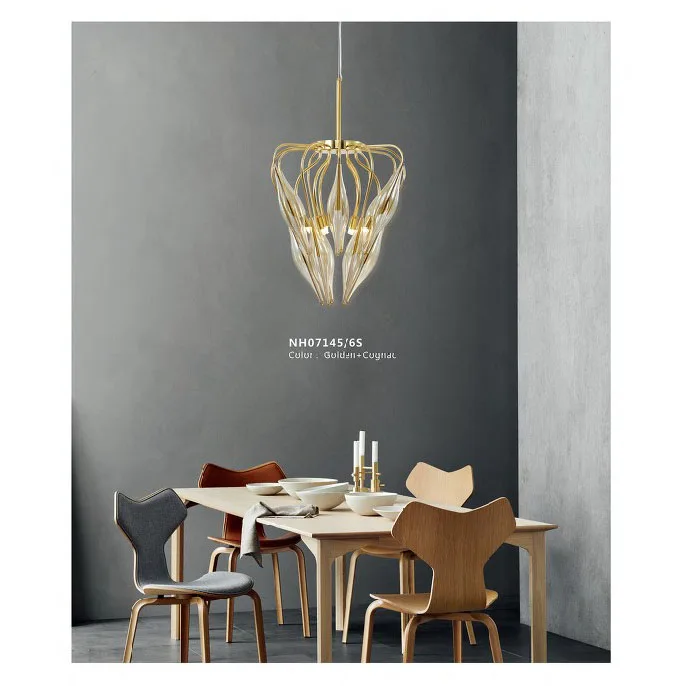 Wholesale ceiling home lights gold chrome chandelier crystal for living room bedroom