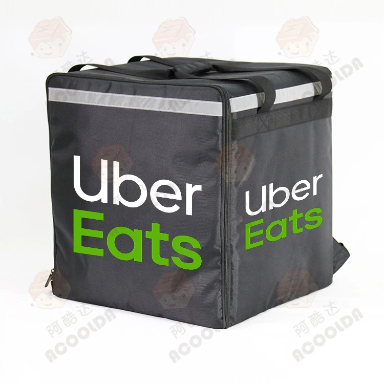 Uber Eats Hot Food Bag Thermal Insulated Carry Waterproof Commercial
