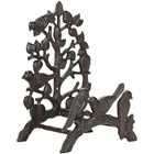 Iron Wall Mounted Garden Decor Metal Water Reel Hose Hanger Holder