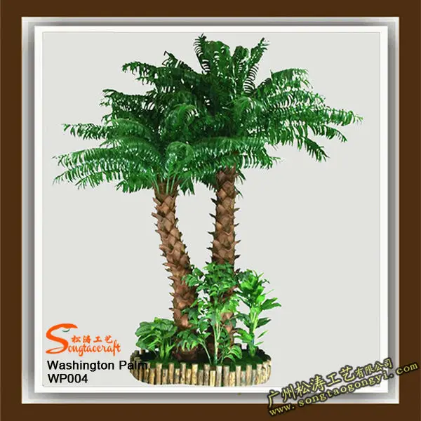 Artificial Washingtonia Palm Tree With Real Bark And Fake Leaves Buy