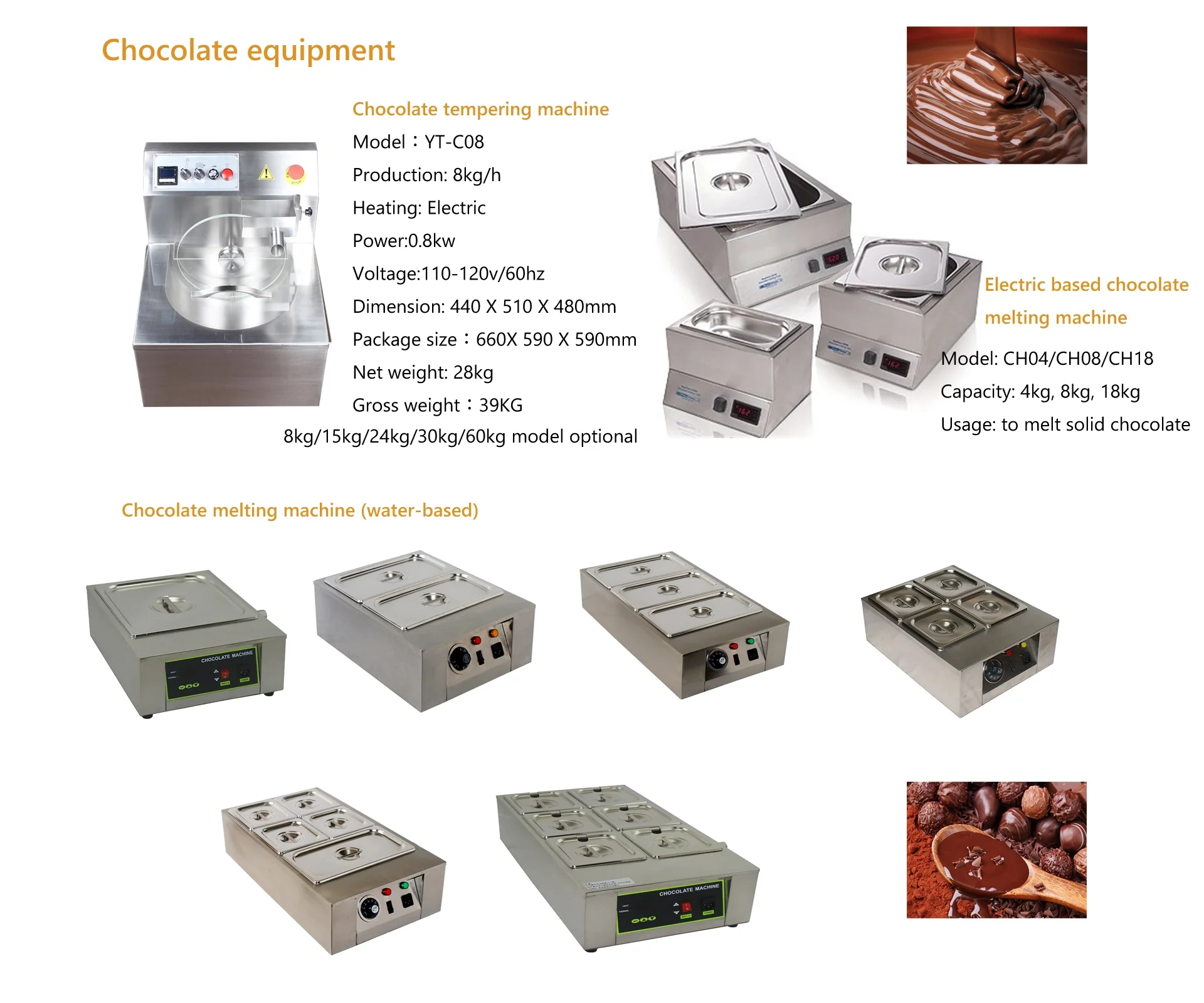 Chocolate Tempering Pot 