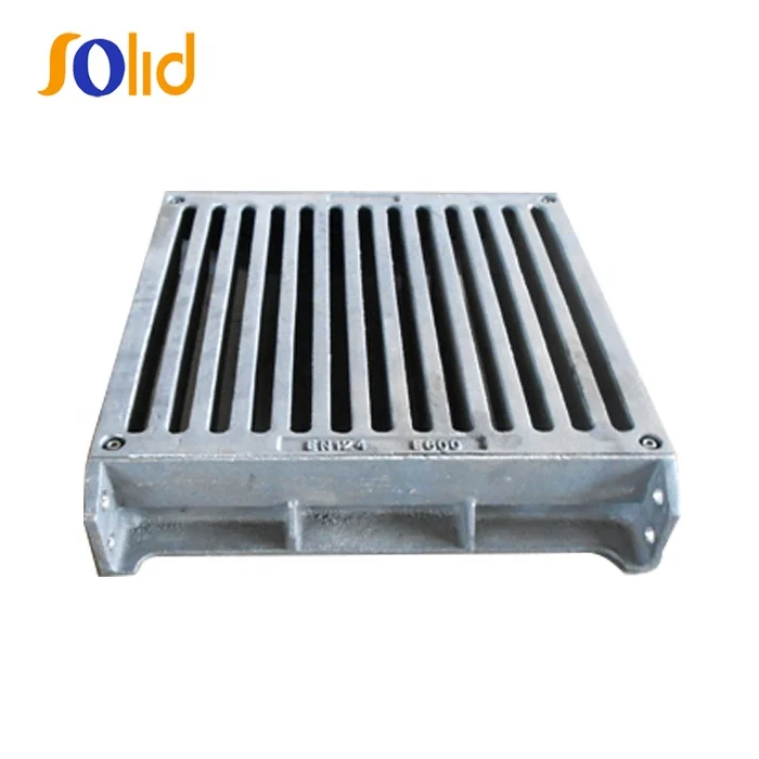 EN124 Standard Ductile Iron Square Gully Grate and Frame