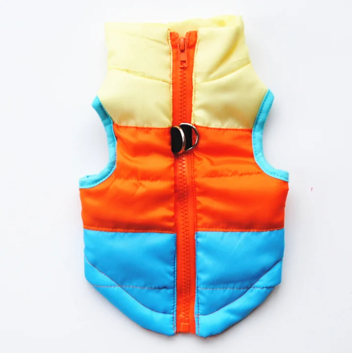 Winter Clothing Cotton-Padded Jacket Waistcoat Out Pull Buckle Pet Dog Clothes