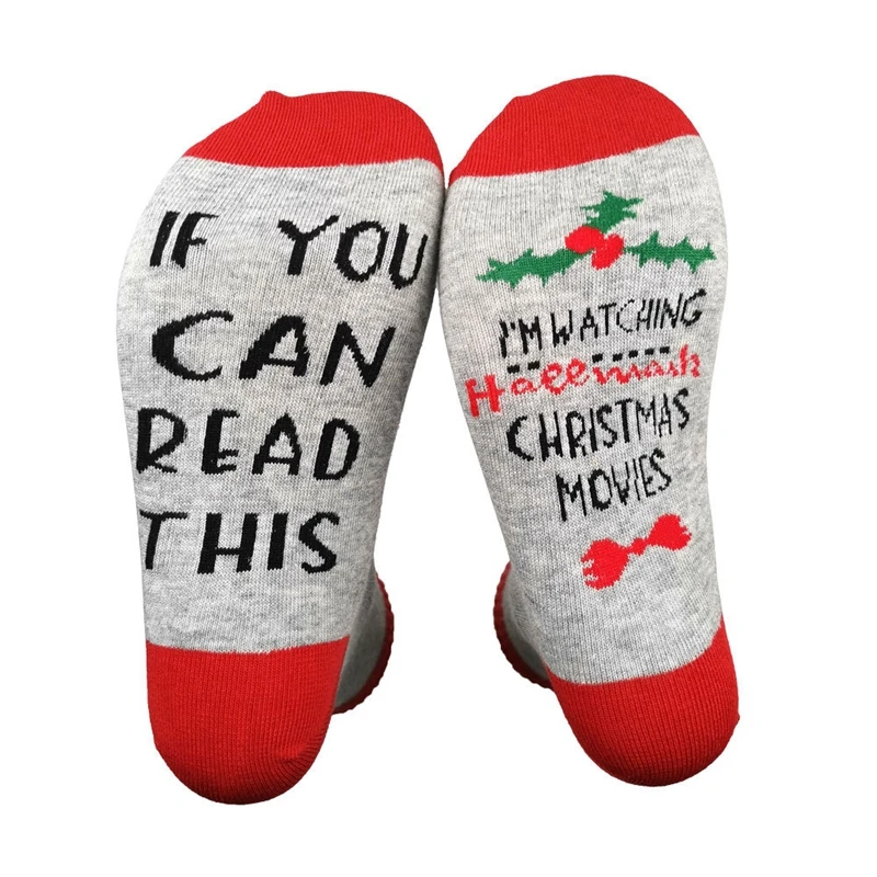 Christmas Cotton Socks If You Can Read Socks Watching Christmas Movies Socks Buy Christmas Cotton Socks If You Can Read Socks Watching Christmas Movies Socks Product On Alibaba Com