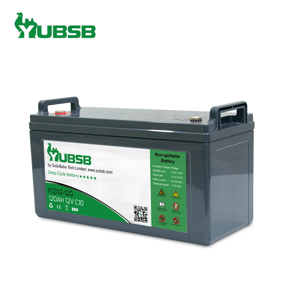 
Maintenance free rechargeable solar energy storge 12 volt batteries 120ah for wind solar power system 