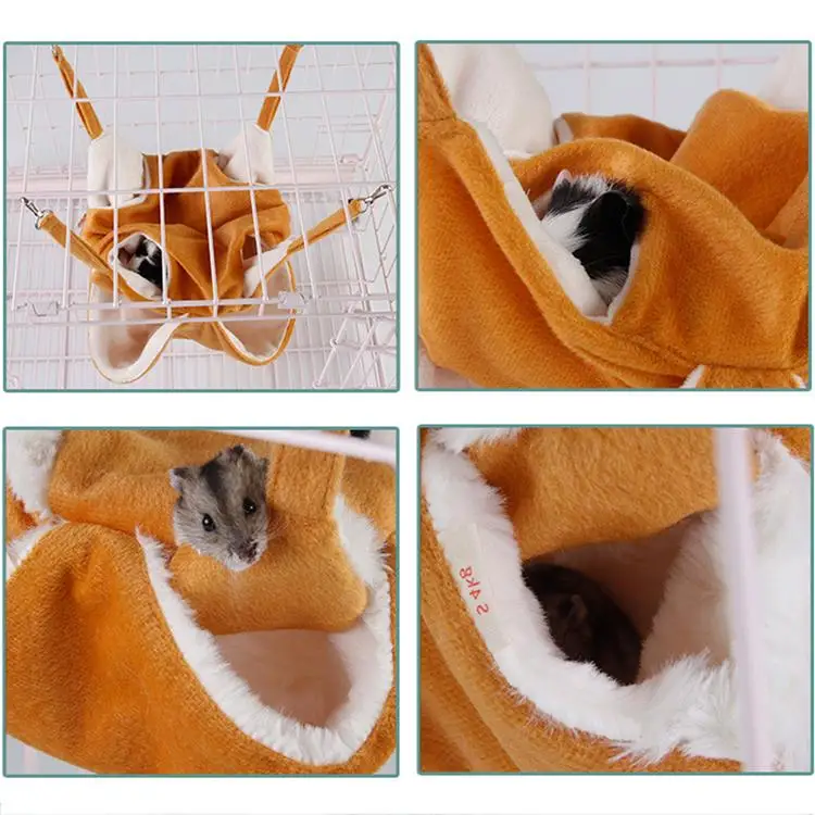 小宠物睡觉仓鼠吊床双层吊床仓鼠挂在床笼雪貂松鼠