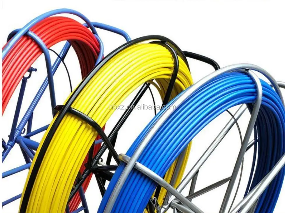 12mm 200m Fiber Glass Duct Rod Conduit Snake Rod Fish Tape Fiberglass