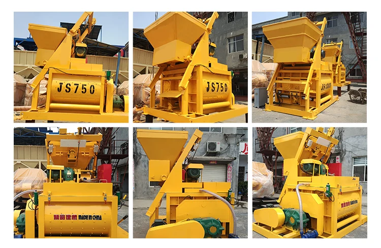 JS750 Concrete Mixer Compulsory Concrete Mixing Machine Forced Cement Mixer With Drum