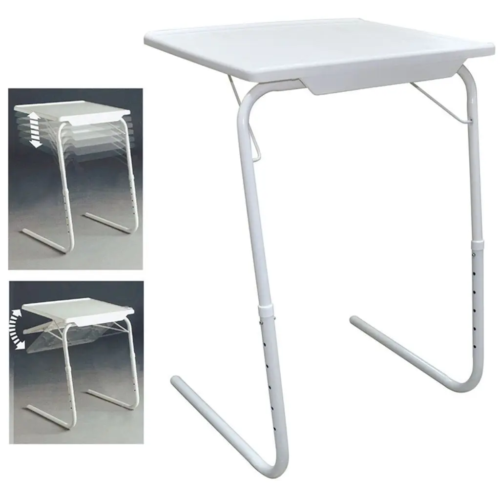Dormitory Artifact Folding Lazy Bed Laptop Desk Portable Adjustable Computer Desk