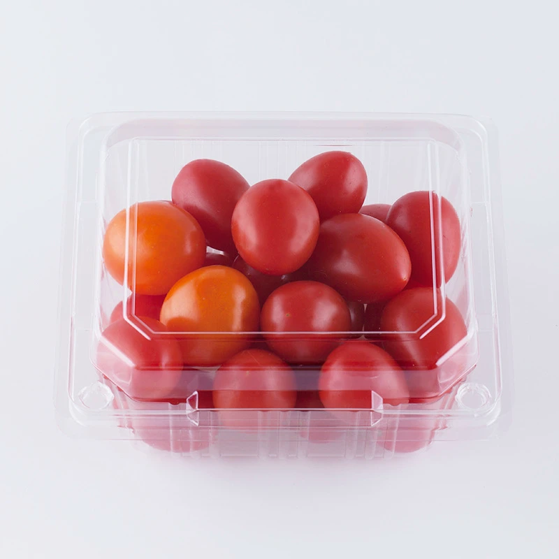 250g Pet Plastic Strawberry Packaging Container Disposable Clear Fruit