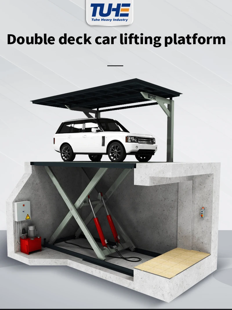 Hydraulic Double Parking Car Lift Underground Parking Lift Price Buy
