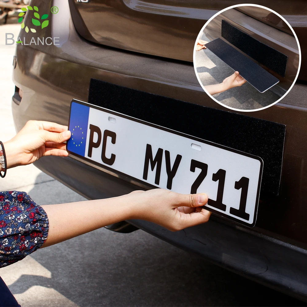 invisible number plate holder